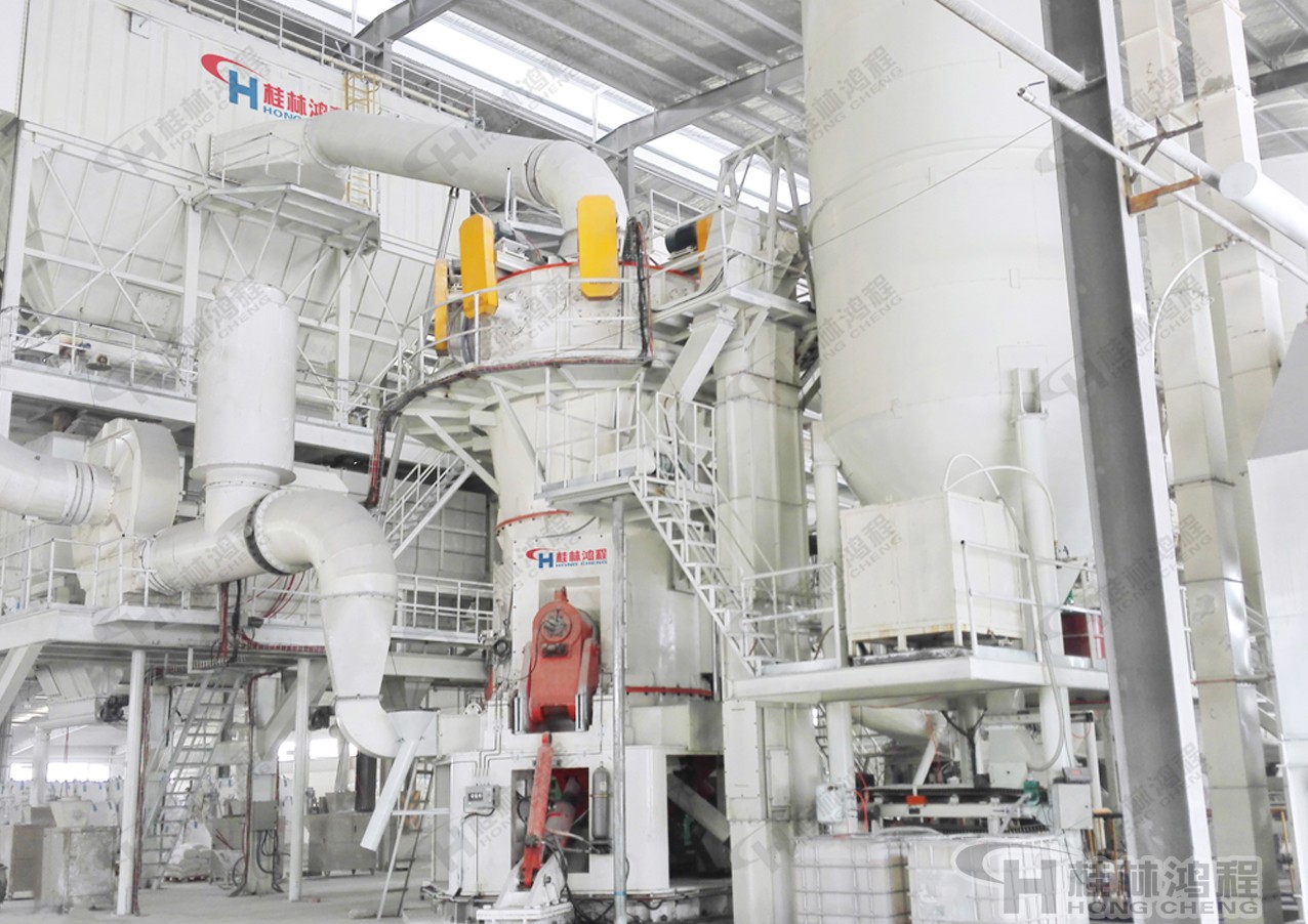 桂林鸿程用什么能把石头磨成粉立磨HLMX1000~HLMX2400超细粉立式磨粉机