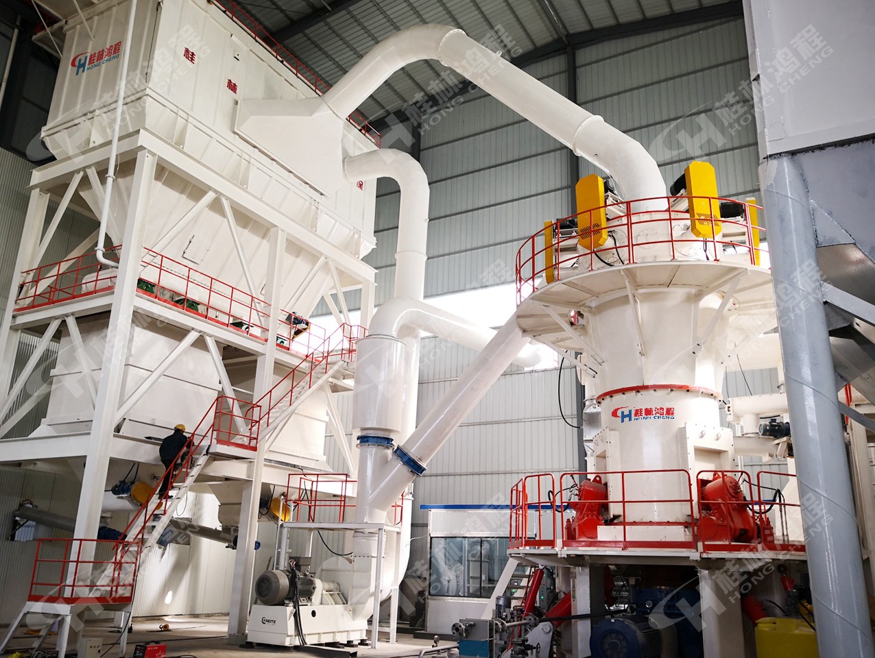 重晶石磨粉机1500目年产10万吨生产线HLMX超细立磨 重晶石磨粉机1500目年产10万吨生产线HLMX超细立磨